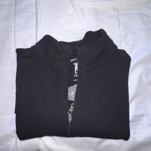 Fairway & Greene Tech Pullover Golf Quarter Zip Black Size M